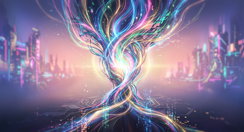 Abstract hopeful light with soft gradient background